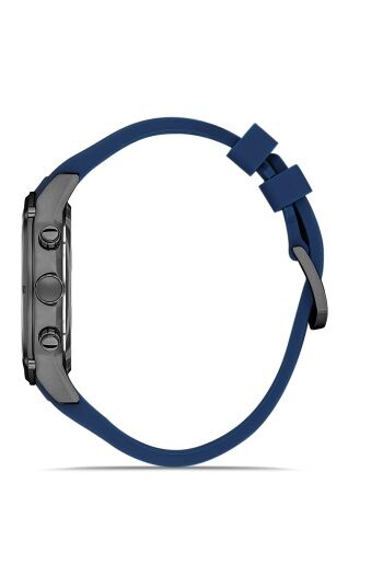 Ferro Lacivert Silikon Kordon Erkek Kol Saati FM31363D-ZD4 Tüm Fonksiyonlar Aktif 3 ATM Su Geçirmez