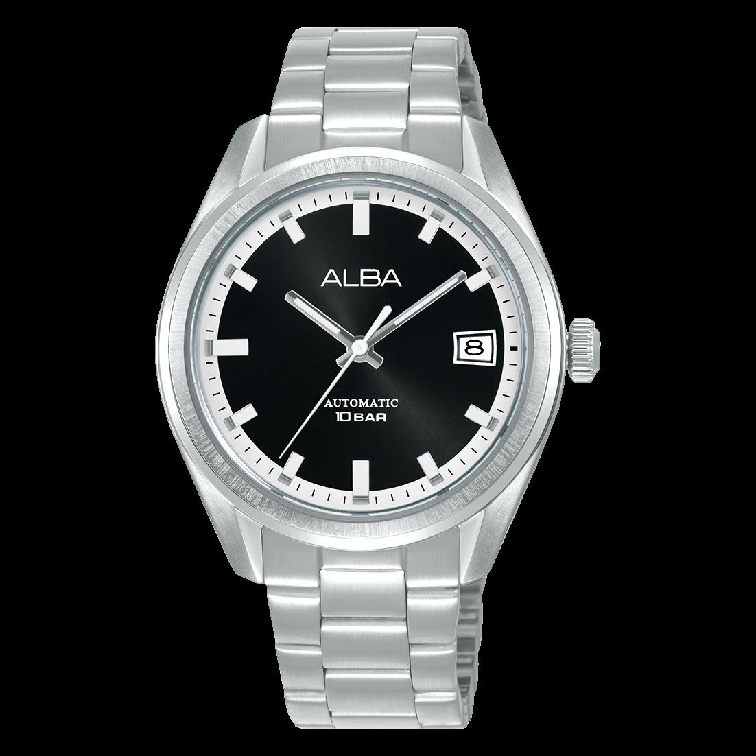 Alba AU4095X1 Otomatik Çelik Gri Siyah Kadran 38 mm Erkek Kol Saati