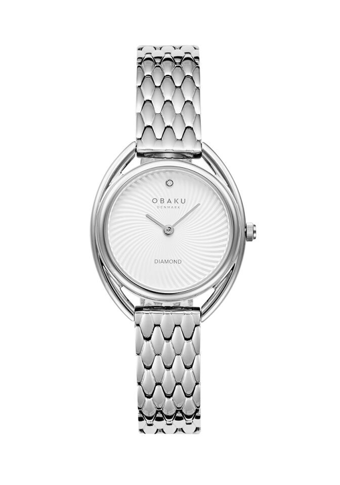 Obaku Denmark V286LXCISC Quartz Kristal Mineral 29 mm Kadın Kol Saati