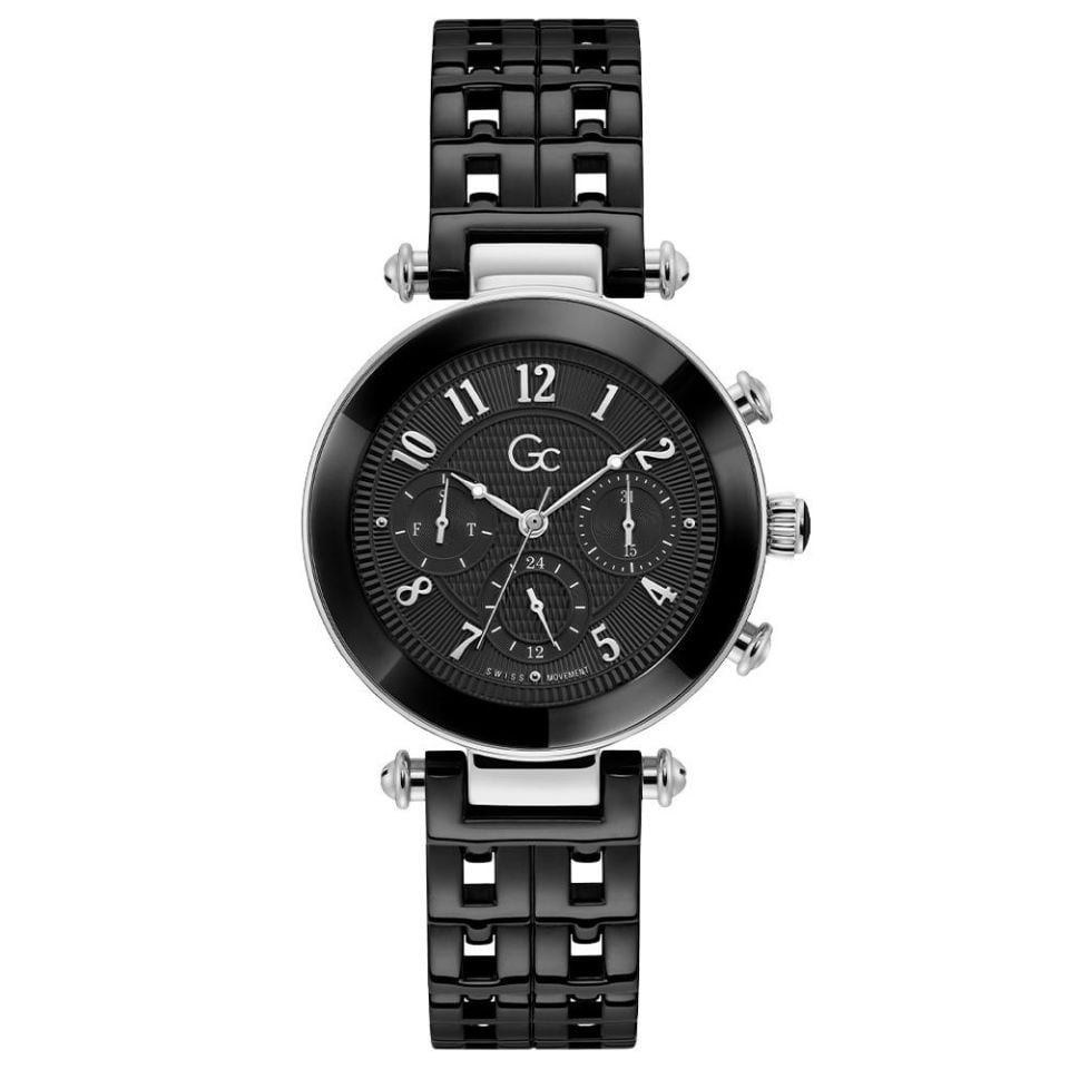 Gc GCY65003L2MF 36 mm Siyah Kadın Kol Saati
