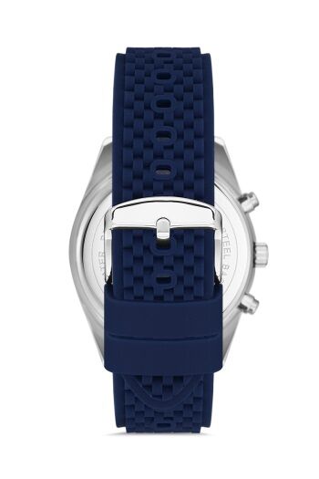 Ferro Lacivert Silikon Kordon Erkek Kol Saati FM31920D-L Tüm Fonksiyonlar Aktif 3 ATM Su Geçirmez