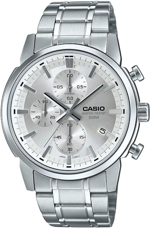 Casio MTP-E510D-7AVDF Quartz Çelik Gri 42 mm Erkek Kol Saati