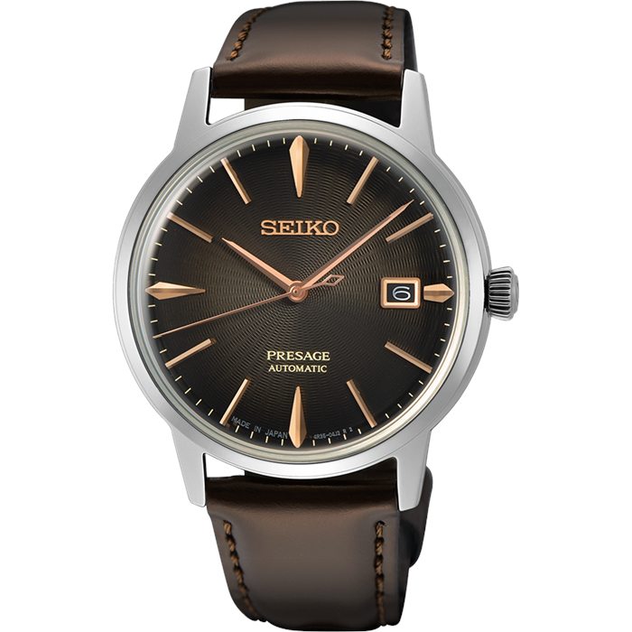 Seiko SRPJ17J1 Otomatik Deri Kahverengi 40 mm Erkek Kol Saati