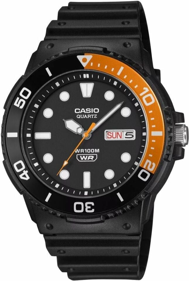 Casio MRW-230H-1E4VDF Quartz Silikon Siyah 10 ATM 45 mm Erkek Kol Saati