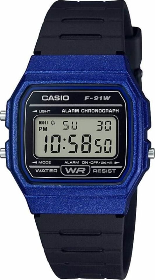 Casio F-91WM-2ADF Quartz Silikon Siyah 35 mm Erkek Kol Saati