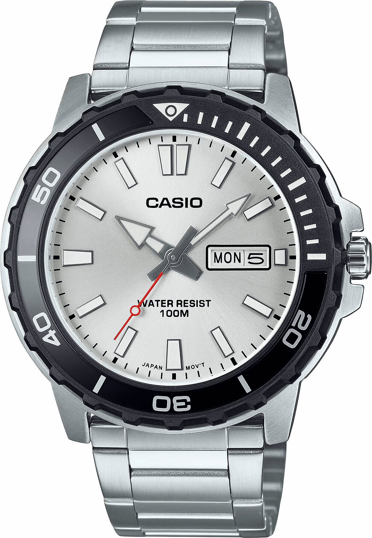 Casio MTD-125D-7AVDF Quartz Çelik Gri 10 ATM 46 mm Erkek Kol Saati