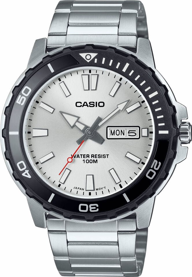 Casio MTD-125D-7AVDF Quartz Çelik Gri 10 ATM 46 mm Erkek Kol Saati