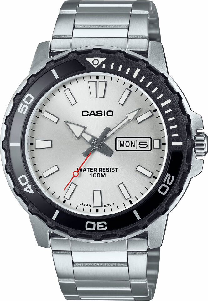 Casio MTD-125D-7AVDF Quartz Çelik Gri 10 ATM 46 mm Erkek Kol Saati