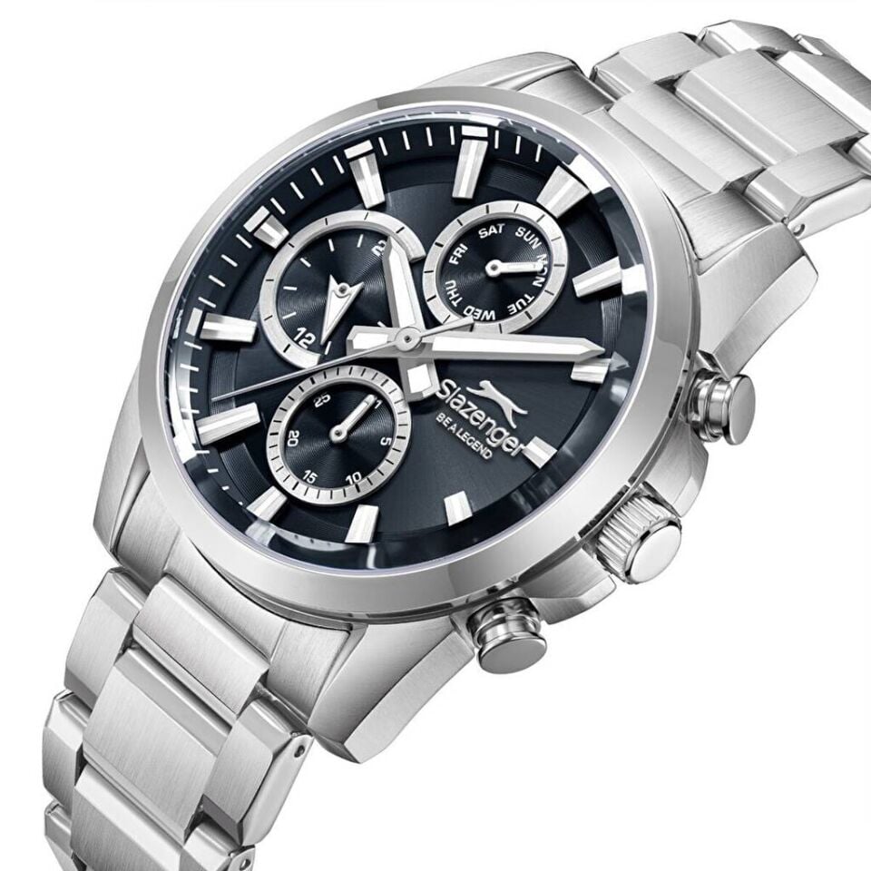 Slazenger SL.09.2522.2.02 Quartz Çelik Gri 42 mm Erkek Kol Saati