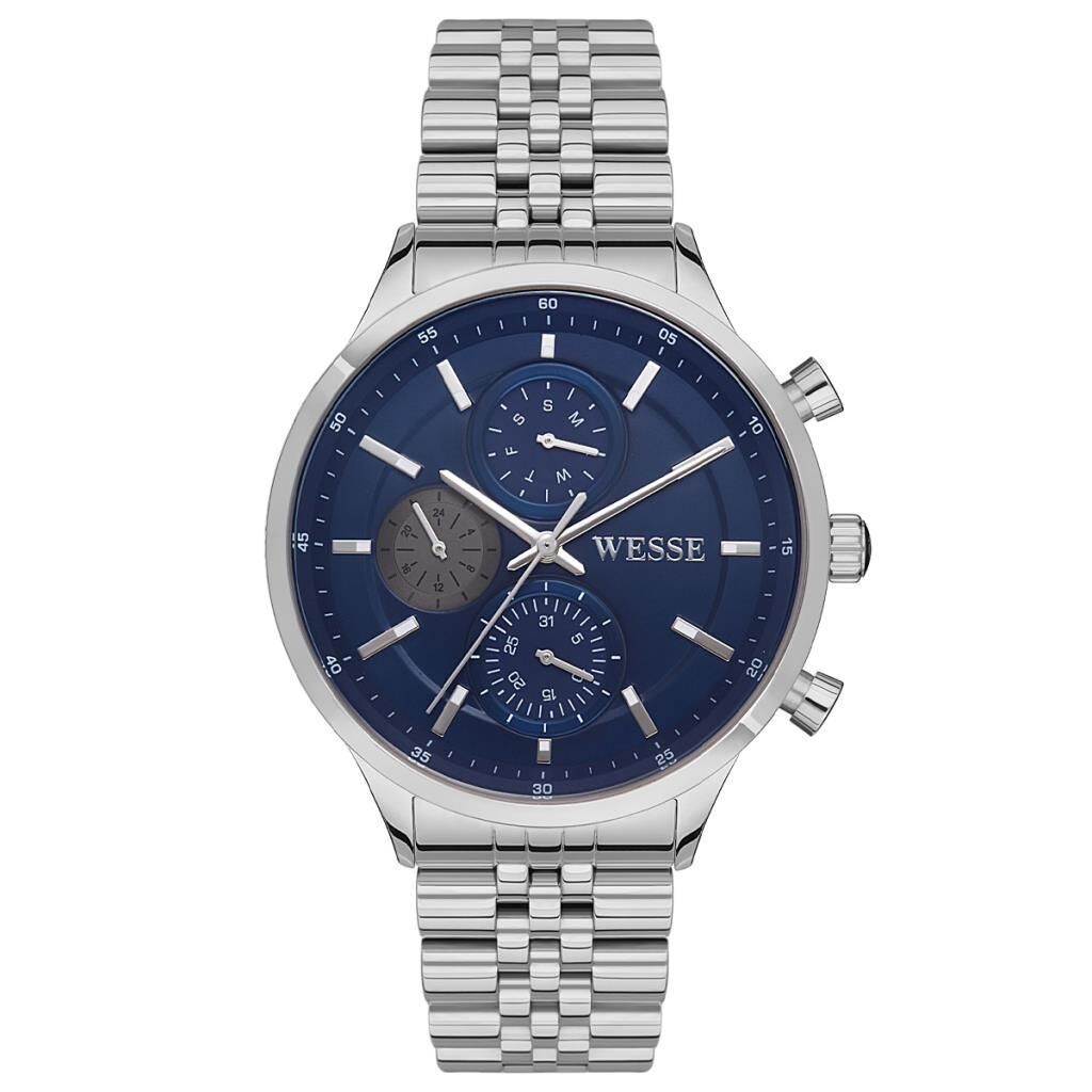 Wesse WWG207402 Quartz Çelik Gri 43 mm Erkek Kol Saati