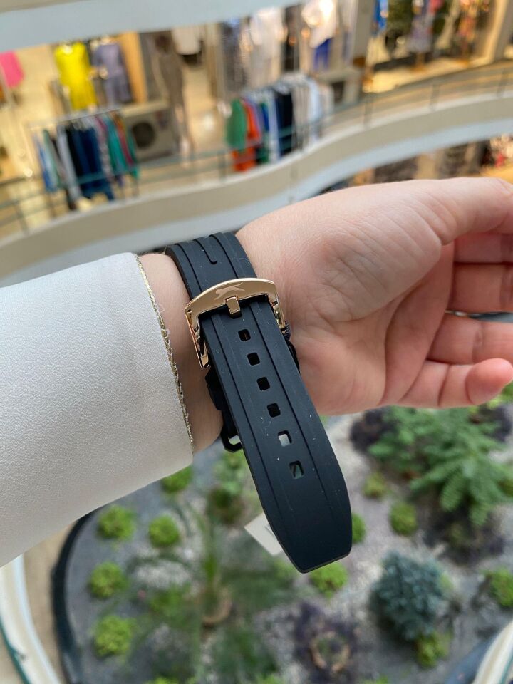 Slazenger SL.09.2127.2.03 Quartz Silikon Siyah 45 mm Erkek Kol Saati