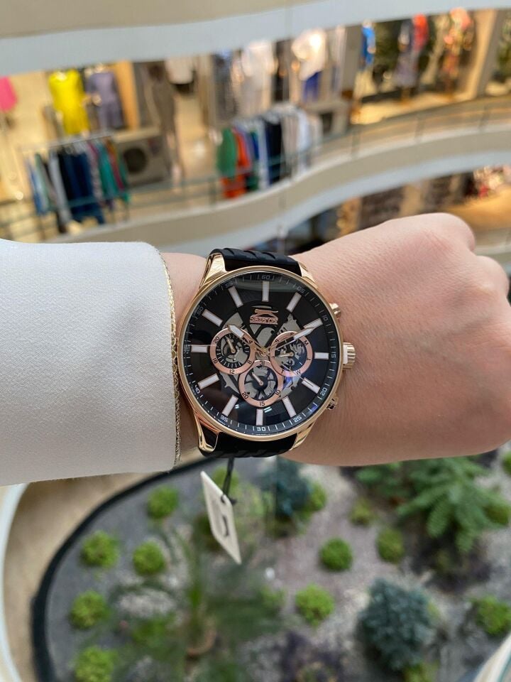 Slazenger SL.09.2127.2.03 Quartz Silikon Siyah 45 mm Erkek Kol Saati