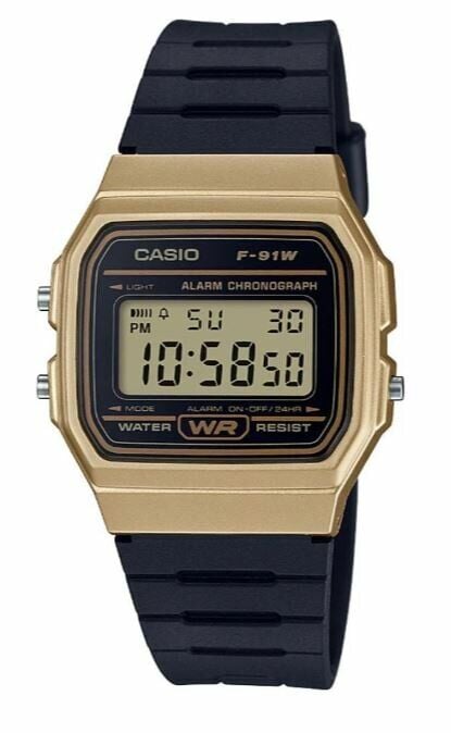 Casio F-91WM-9ADF Quartz Silikon Siyah 35 mm Erkek Kol Saati
