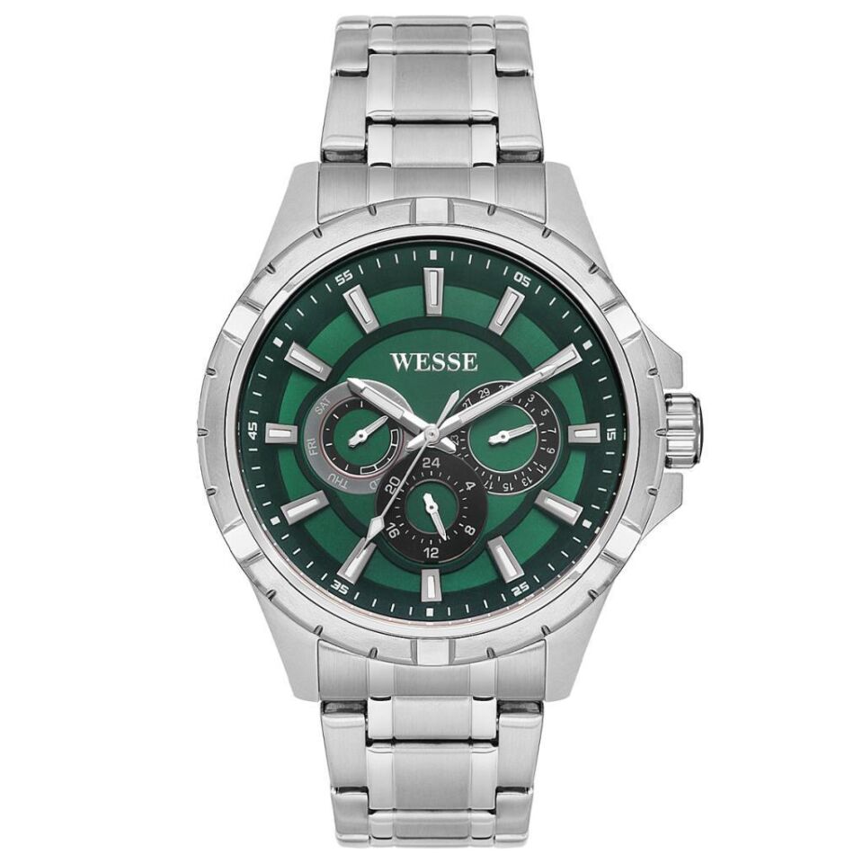 Wesse WWG207805 Quartz Çelik Gri 45 mm Erkek Kol Saati