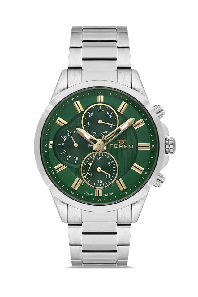 Ferro Gümüş Çelik Kordon Erkek Kordl Saata FM11533AWT-A6