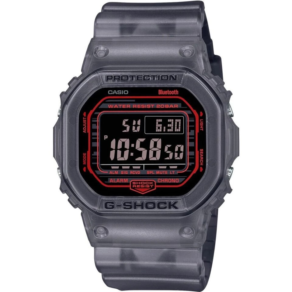 Casio DW-B5600G-1DR Quartz Silikon Siyah 43 mm Erkek Kol Saati