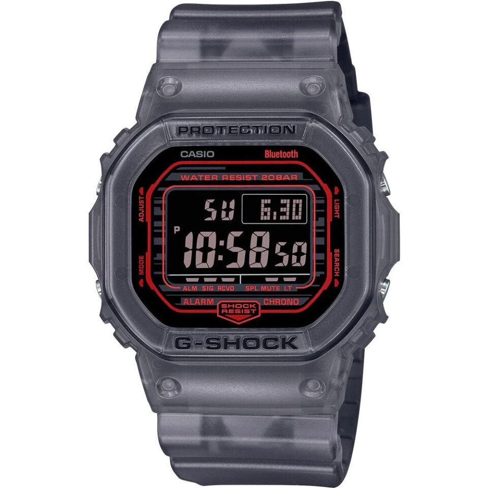 Casio DW-B5600G-1DR Quartz Silikon Siyah 43 mm Erkek Kol Saati