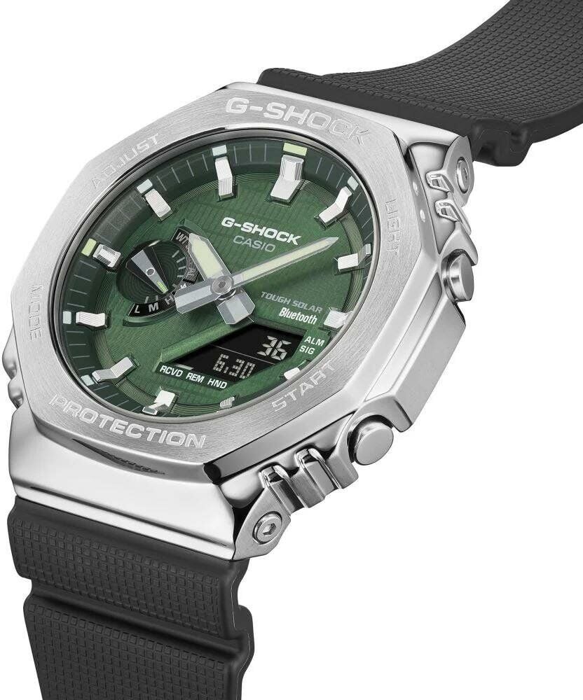 Casio GBM-2100A-1A3DR Solar Siyah Yeşil Kadran 20 ATM 44 mm Erkek Kol Saati