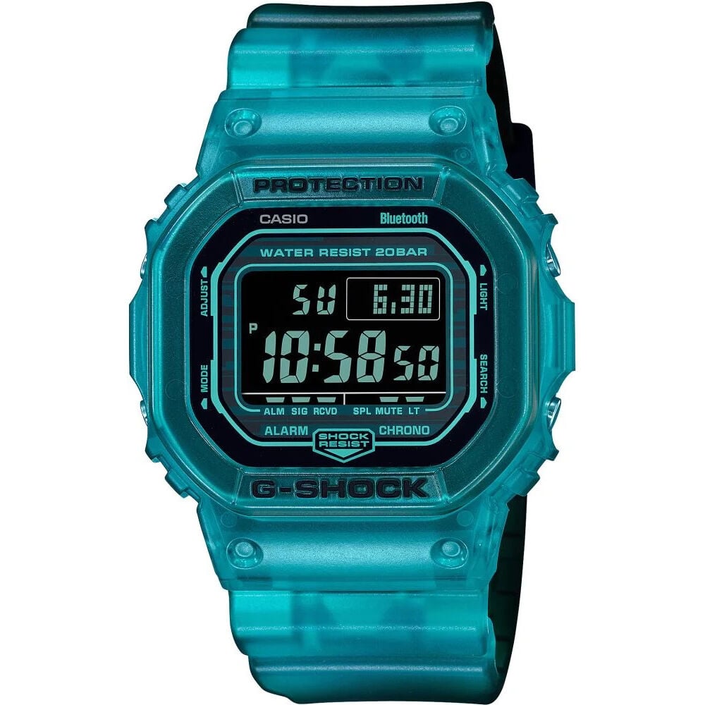 Casio DW-B5600G-2DR Quartz Silikon Mavi 20 ATM 43 mm Erkek Kol Saati