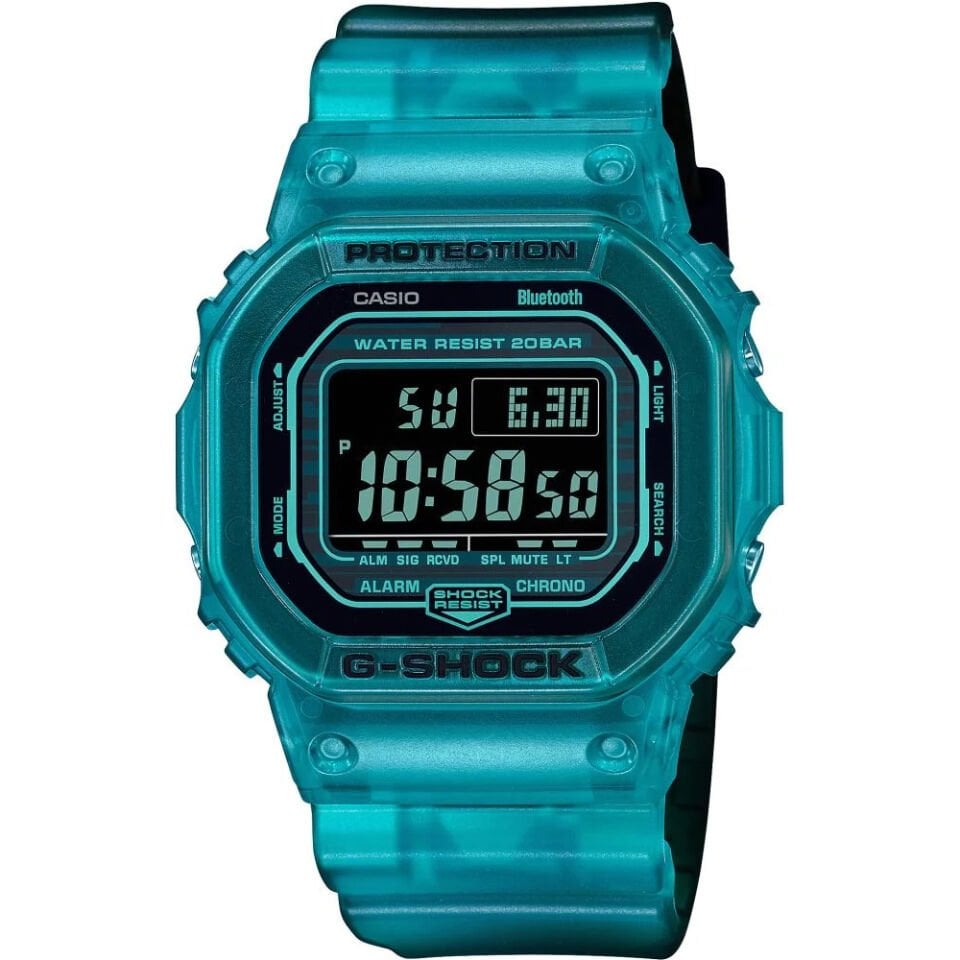 Casio DW-B5600G-2DR Quartz Silikon Mavi 20 ATM 43 mm Erkek Kol Saati