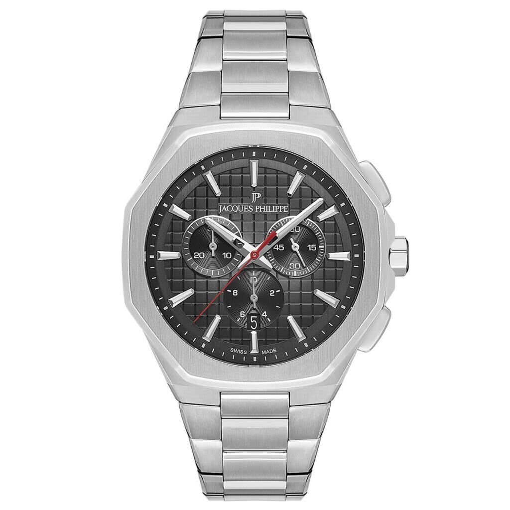 Jacques Philippe JPQGC391316 Quartz Swiss Made Çelik Gri Safir Cam 44 mm Erkek Kol Saati