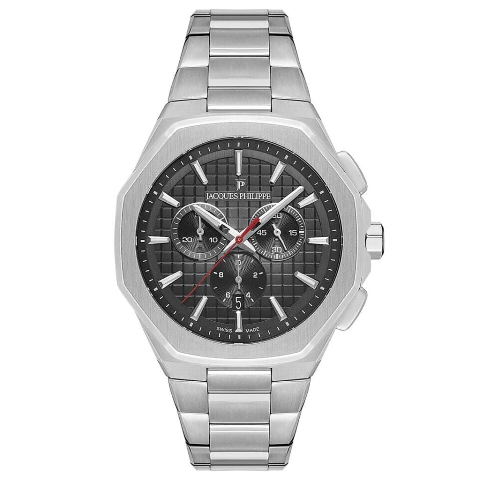 Jacques Philippe JPQGC391316 Quartz Swiss Made Çelik Gri Safir Cam 44 mm Erkek Kol Saati