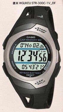 Casio STR-300C-1VDF Quartz Silikon Siyah 35 mm Spor Kadın Kol Saati