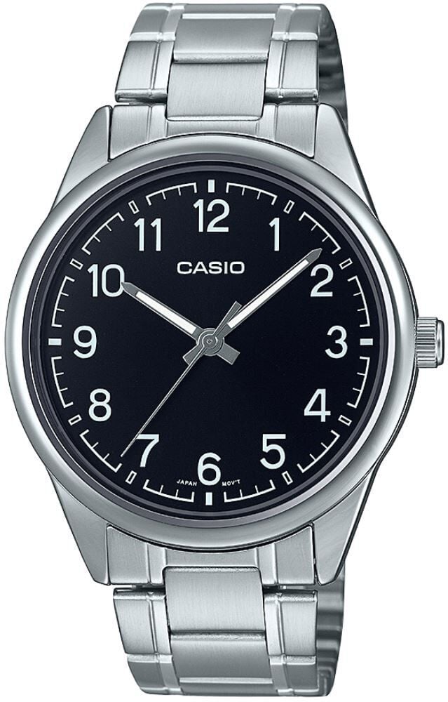 Casio MTP-V005D-1B4UDF Quartz Çelik Gri Siyah Kadran 40 mm Erkek Kol Saati