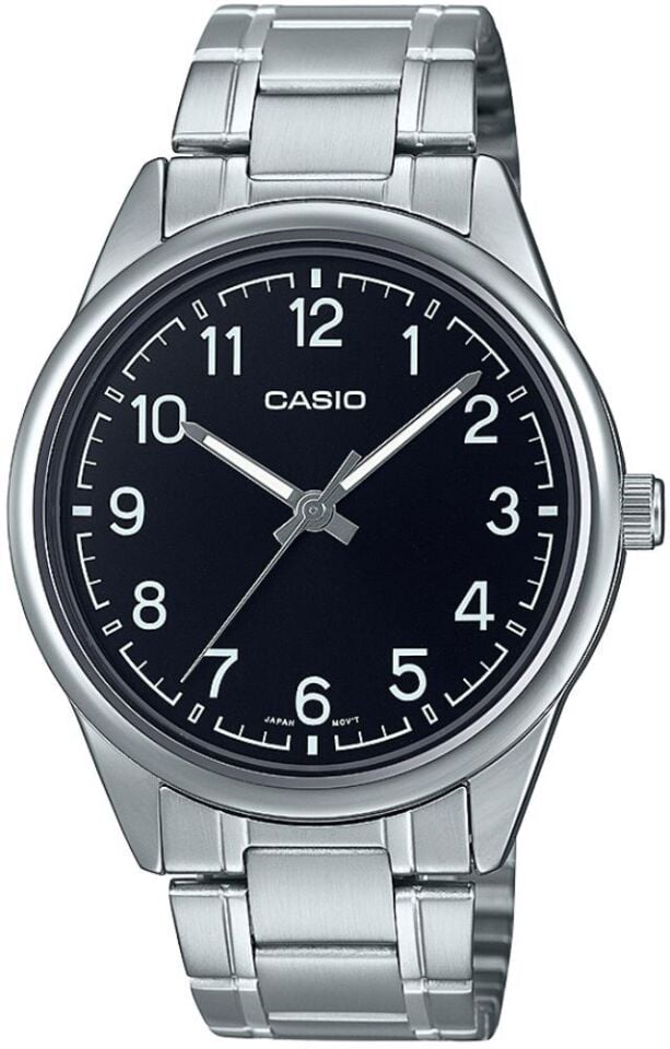 Casio MTP-V005D-1B4UDF Quartz Çelik Gri Siyah Kadran 40 mm Erkek Kol Saati