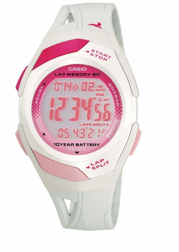 Casio STR-300-7EVDF Quartz Silikon Beyaz 35 mm Spor Kadın Kol Saati