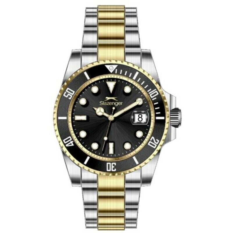 Slazenger SL.09.2518.1.03 Quartz Çelik Altın/Metalik Gri 45 mm Erkek Kol Saati
