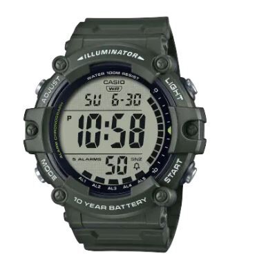 Casio AE-1500WHX-3AVDF Quartz Silikon Yeşil 10 ATM 51 mm Erkek Kol Saati