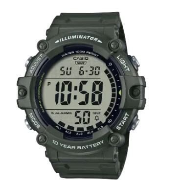 Casio AE-1500WHX-3AVDF Quartz Silikon Yeşil 10 ATM 51 mm Erkek Kol Saati