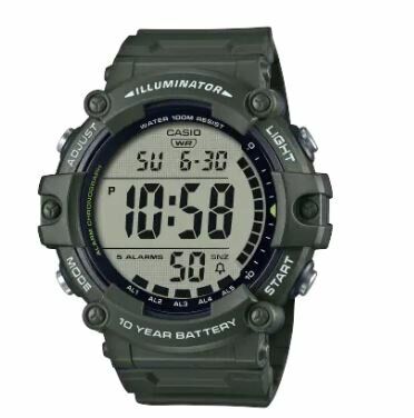 Casio AE-1500WHX-3AVDF Quartz Silikon Yeşil 10 ATM 51 mm Erkek Kol Saati