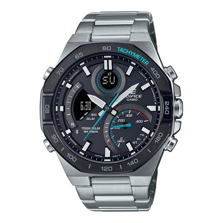 Casio ECB-950DB-1ADF Analog/Dijital Çelik Gri 48 mm Erkek Kol Saati