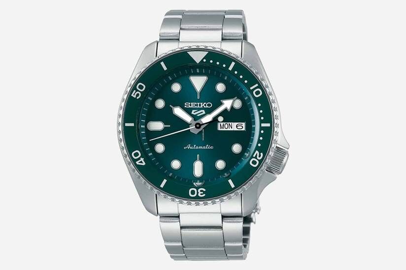 Seiko SRPD61K1 Otomatik Gri Yeşil Kadran 10 ATM 43 mm Erkek Kol Saati