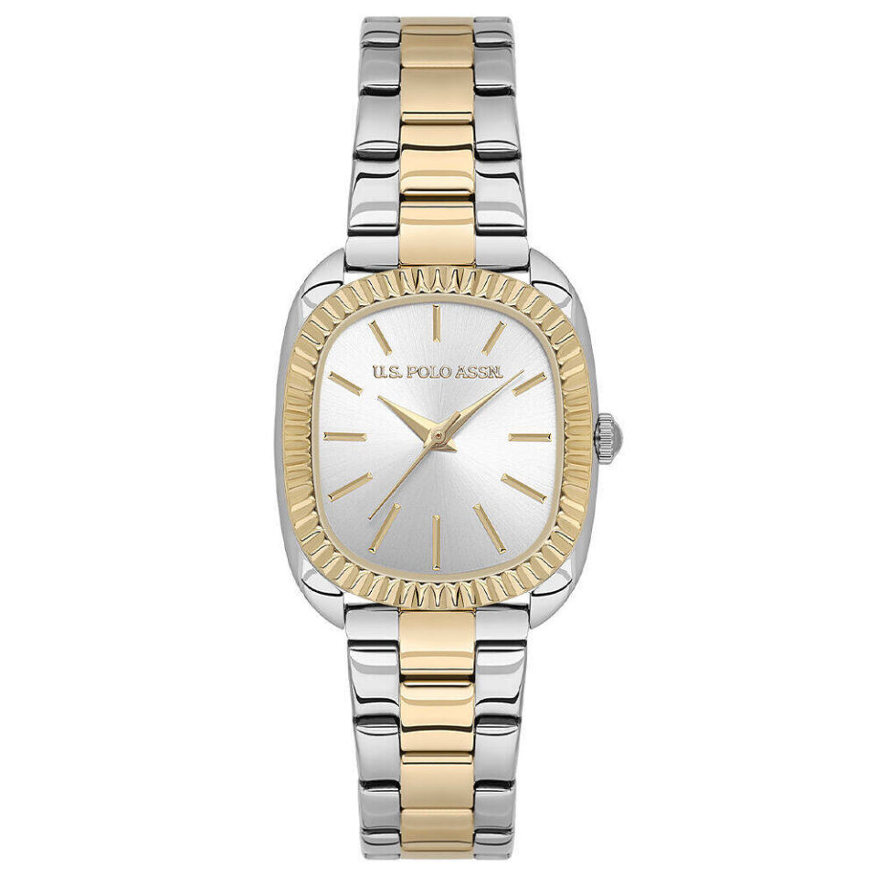 U.s. Polo Assn. USPA2143-03 Quartz Çelik Gri Altın Rengi 28x33 mm Kadın Kol Saati