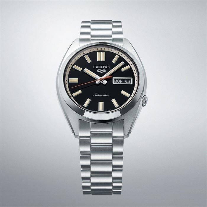 Seiko SRPK89K Otomatik Çelik Gri Siyah Kadran 38 mm Erkek Kol Saati