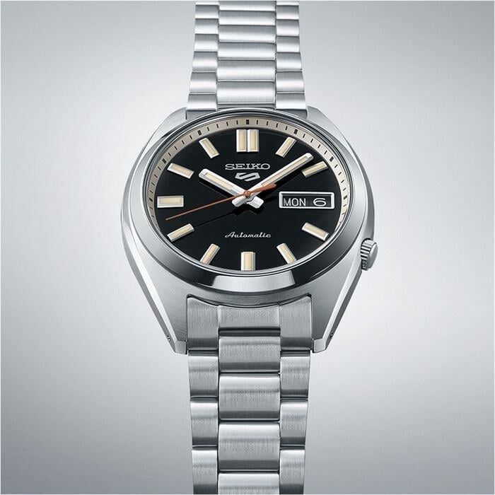Seiko SRPK89K Otomatik Çelik Gri Siyah Kadran 38 mm Erkek Kol Saati