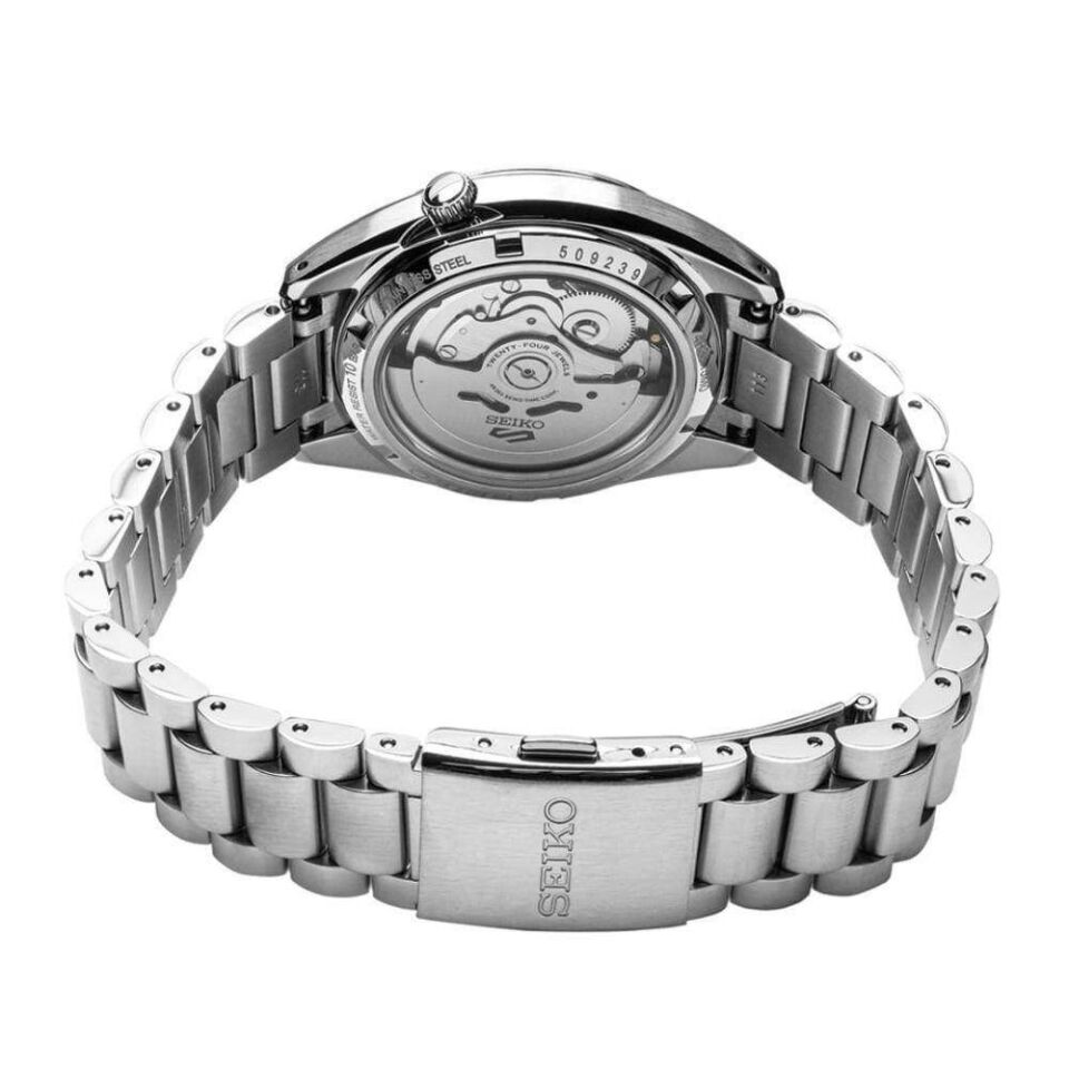 Seiko SRPK89K Otomatik Çelik Gri Siyah Kadran 38 mm Erkek Kol Saati