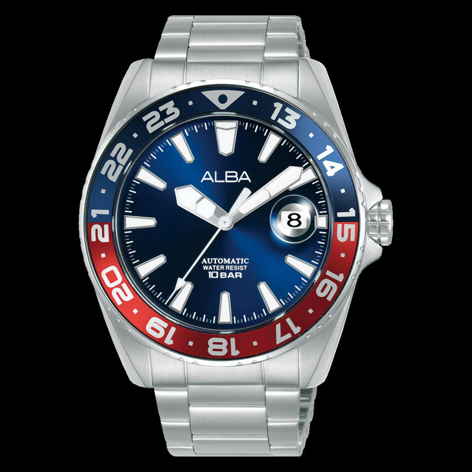Alba AU4067X1 Otomatik Çelik Gri Lacivert Kadran 10 ATM 43 mm Erkek Kol Saati