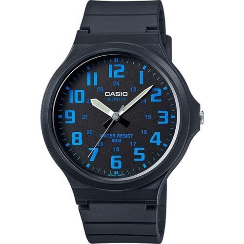 Casio MW-240-2BVDF Quartz Silikon Siyah 44 mm Erkek Kol Saati