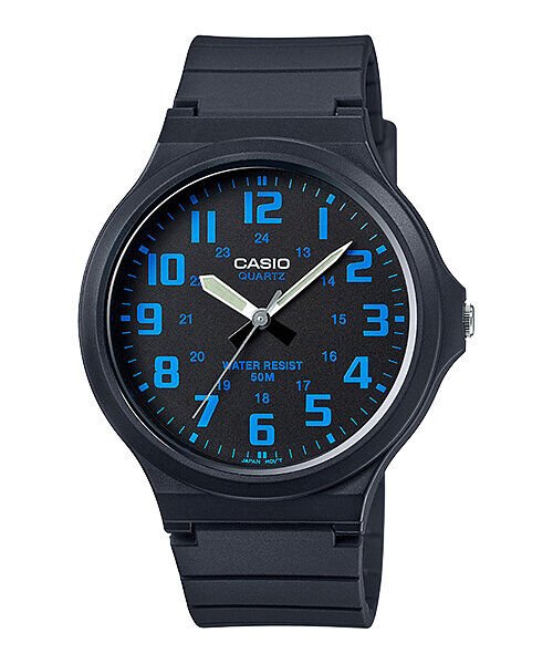 Casio MW-240-2BVDF Quartz Silikon Siyah 44 mm Erkek Kol Saati