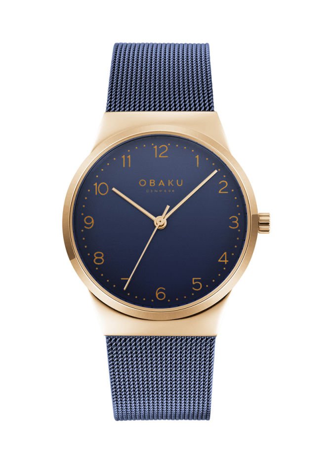 Obaku Denmark V255LXVLML Quartz Hasır Çelik Kristal Lacivert 32 mm Kadın Kol Saati