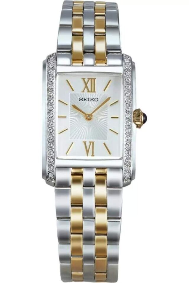 Seiko SWR093P1 Quartz Çelik Gri Altın Rengi 23 mm Kadın Kol Saati
