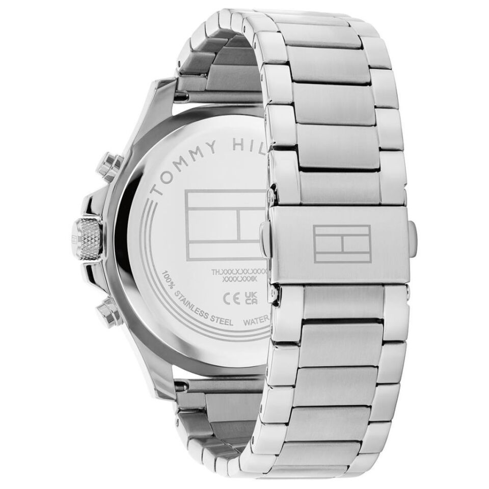 Tommy Hilfiger TH1792113 Quartz Çelik Gri Lacivert 46 mm Erkek Kol Saati