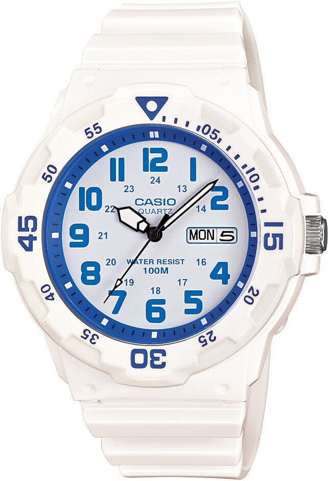 Casio MRW-200HC-7B2VDF Quartz Silikon Beyaz 10 ATM 44 mm Erkek Kol Saati