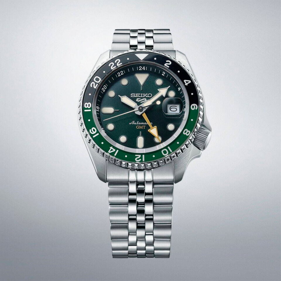 Seiko SSK035K Otomatik Çelik Gri Yeşil Kadran 42 mm Erkek Kol Saati