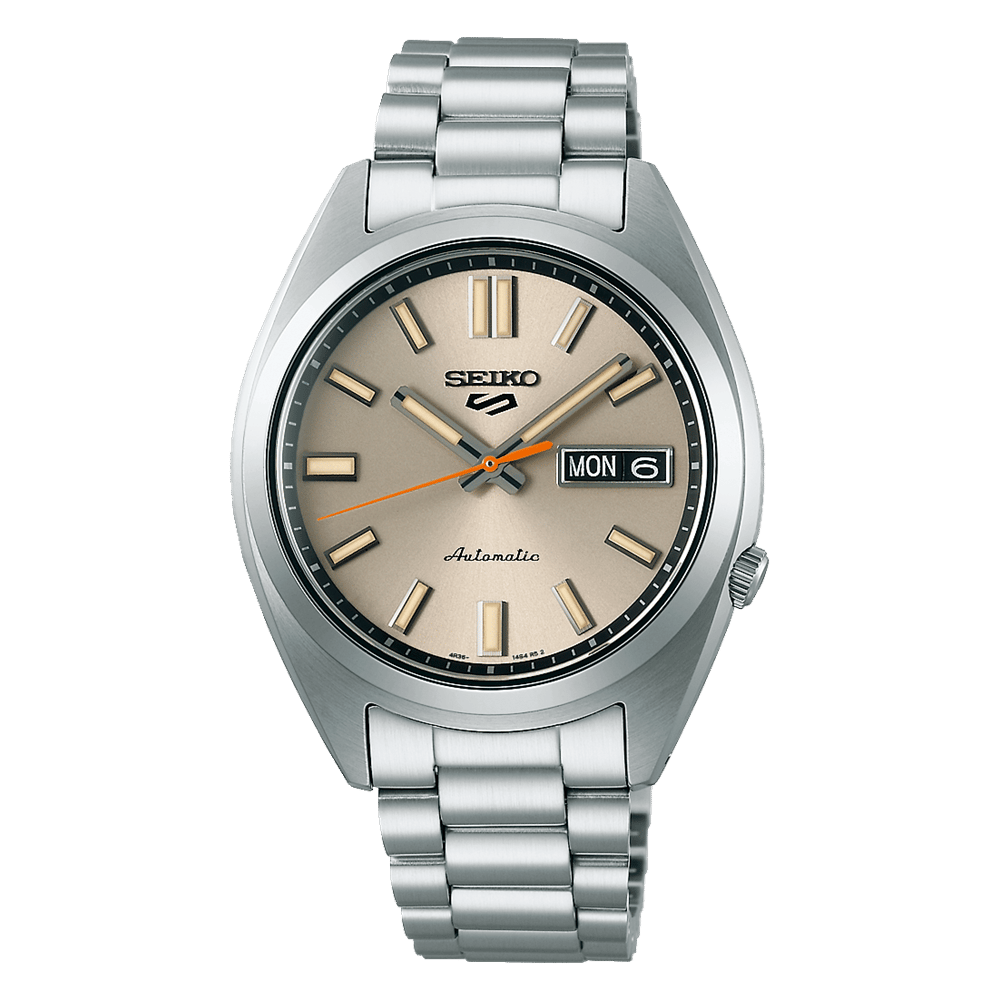 Seiko SRPK91K Otomatik Çelik Gri Krem Kadran 10 ATM 37 mm Erkek Kol Saati