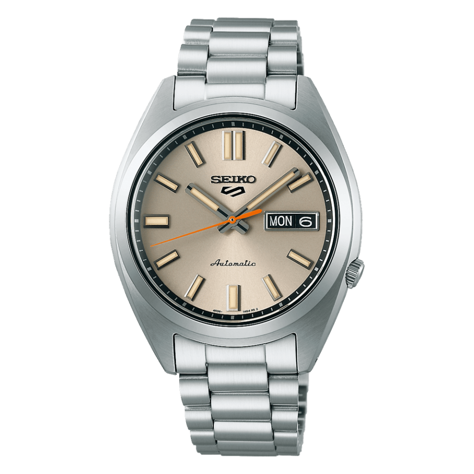 Seiko SRPK91K Otomatik Çelik Gri Krem Kadran 10 ATM 37 mm Erkek Kol Saati